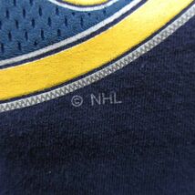 L/古着 リーボック REEBOK 半袖 ブランド Tシャツ メンズ NHL バッファローセイバーズ ジャックエイチェル 15 コットン クルーネック_画像4
