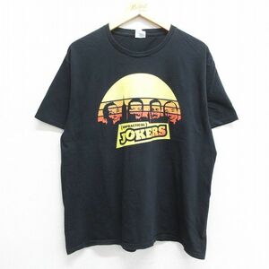 XL/古着 半袖 Tシャツ メンズ インプラクティカル ジョーカーズ コットン クルーネック 黒 ブラック 23aug31 中古