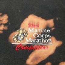 XL/古着 リー Lee 長袖 ビンテージ Tシャツ メンズ 90s ミリタリー USMC マリーンコープス マラソン 大きいサイズ コットン ハイネック_画像3