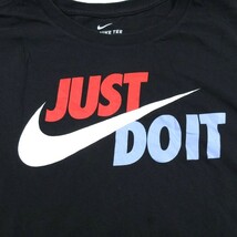 XL/古着 ナイキ NIKE 半袖 ブランド Tシャツ メンズ JUST DO IT 大きいサイズ クルーネック 黒 ブラック 23aug23 中古_画像2