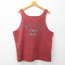 XL/古着 ビラボン BILLABONG ビンテージ タンクトップ メンズ 00s ビッグロゴ 大きいサイズ クルーネック エンジ他 23jul18 中古_画像1