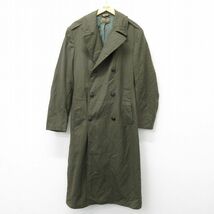 L/古着 長袖 ビンテージ ミリタリー コート メンズ 70s 緑 グリーン 23oct14 中古 アウター_画像1