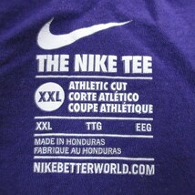 XL/古着 ナイキ NIKE 半袖 ブランド Tシャツ メンズ JUST NEVER STOP 大きいサイズ コットン クルーネック 紫 パープル 23aug21 中古_画像3