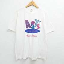 XL/古着 半袖 ビンテージ Tシャツ メンズ 80s ARTS everykid クルーネック 白 ホワイト 23mar07 中古_画像1
