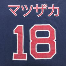 XL/古着 リー Lee 半袖 ビンテージ Tシャツ メンズ 00s MLB ボストンレッドソックス 松坂大輔 18 大きいサイズ コットン クルーネック_画像4