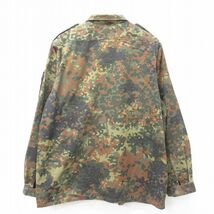 XL/古着 長袖 ミリタリー ジャケット メンズ ドイツ軍 緑他 グリーン 迷彩 23dec18 中古 アウター フライト_画像2