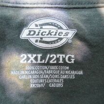 XL/古着 ディッキーズ Dickies 半袖 ブランド Tシャツ メンズ ワンポイントロゴ 胸ポケット付き 大きいサイズ コットン クルーネック_画像4