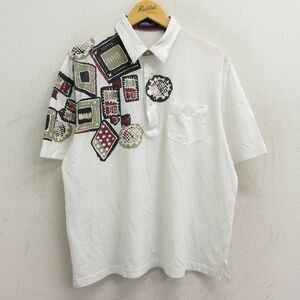 XL/古着 半袖 ポロ シャツ メンズ 90s 白他 ホワイト 23apr06 中古 トップス