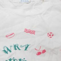 L/古着 ヘインズ 半袖 ビンテージ Tシャツ メンズ 90s ヨット サッカー コットン クルーネック 白 ホワイト 23mar17 中古_画像5