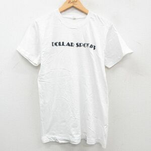 S/古着 半袖 ビンテージ Tシャツ メンズ 80s DOLLAR SPOT コットン クルーネック 白 ホワイト 23jun09 中古