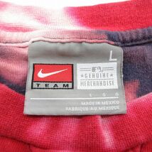 XL/古着 ナイキ NIKE 半袖 ビンテージ Tシャツ メンズ 00s MLB ボストンレッドソックス 刺繍 大きいサイズ コットン クルーネック 赤_画像5