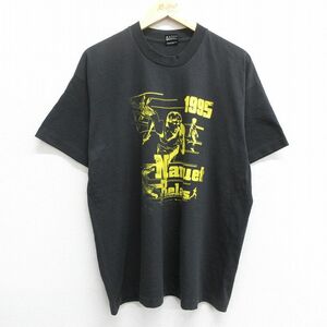 XL/古着 半袖 ビンテージ Tシャツ メンズ 90s Nanuet Relays 人 クルーネック 黒 ブラック 23jul01 中古