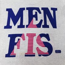 XL/古着 半袖 ビンテージ Tシャツ メンズ 90s MEN FIS コットン クルーネック 薄グレー 霜降り 23jul20 中古_画像4