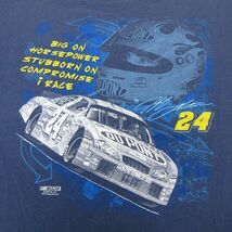 XL/古着 半袖 ビンテージ Tシャツ メンズ 00s レーシングカー ジェフゴードン DUPONT NASCAR 大きいサイズ コットン クルーネック 紺_画像4