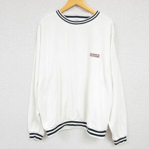 XL/古着 ラルフローレン Ralph Lauren チャップス 長袖 ブランド スウェット メンズ 90s 表起毛 大きいサイズ クルーネック 白 ホワイ