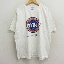 XL/古着 半袖 ビンテージ Tシャツ メンズ 90s SOMO スペシャルオリンピックス ボランティア 大きいサイズ コットン クルーネック 白 ホ_画像1