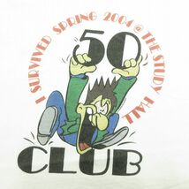 L/古着 半袖 ビンテージ Tシャツ メンズ 00s CLUB 男性 コットン クルーネック 白 ホワイト 23jul22 中古_画像3