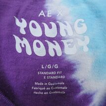 XL/古着 半袖 Tシャツ メンズ YOUNG MONEY コットン クルーネック 紫他 パープル タイダイ 23may29 中古_画像4