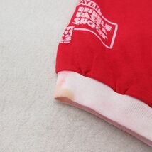 XL/古着 半袖 ビンテージ Tシャツ メンズ 00s FRANKLIN SQUARE RAIDERS サッカー オリンピック Vネック 赤 レッド リンガー 23aug21 中_画像6