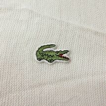 XL/古着 ラコステ LACOSTE IZOD 長袖 ニット カーディガン メンズ 90s ワンポイントロゴ アクリル Vネック 白 ホワイト 23sep29 中古_画像2