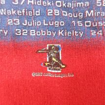 XL/古着 半袖 ビンテージ Tシャツ メンズ 00s MLB ボストンレッドソックス カートシリング 松坂大輔 大きいサイズ コットン クルーネッ_画像3