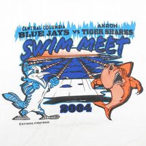 L/古着 長袖 ビンテージ Tシャツ メンズ 00s BLUE JAYS SWIM コットン クルーネック 白 ホワイト 23apr08 中古_画像2