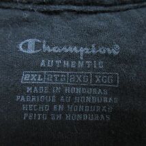 XL/古着 チャンピオン Champion 半袖 ブランド Tシャツ メンズ ビッグロゴ 大きいサイズ コットン クルーネック 黒 ブラック 23may31_画像3