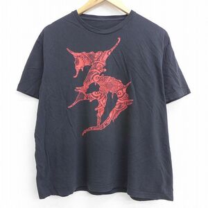 L/古着 半袖 ロック バンド Tシャツ メンズ ゼッズデッド クルーネック 黒 ブラック 21jun28 中古