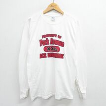 M/古着 長袖 ビンテージ Tシャツ メンズ 00s Park Avenue コットン クルーネック 白 ホワイト 23apr25 中古_画像1