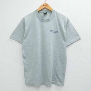 L/古着 半袖 ビンテージ Tシャツ メンズ 80s keystone クルーネック 薄紺系 ネイビー 23jun24 中古