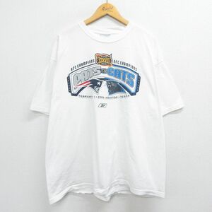 XL/古着 リーボック 半袖 ビンテージ Tシャツ メンズ 00s NFL ニューイングランドペイトリオッツ カロライナパンサーズ 大きいサイズ