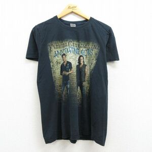 L/古着 半袖 ロック バンド Tシャツ メンズ フロリダジョージアライン コットン クルーネック 黒 ブラック 22jun01 中古