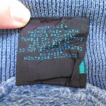 XL/古着 長袖 スウェット メンズ 90s 家 森 刺繍 大きいサイズ コットン 襟付き 薄紺 ネイビー 23dec01 中古 スエット トレーナー トッ_画像6