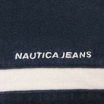 XL/古着 ノーティカ 長袖 ブランド ビンテージ Tシャツ メンズ 00s ワンポイントロゴ 大きいサイズ ラグラン コットン クルーネック 紺_画像4