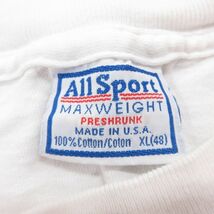 XL/古着 長袖 ビンテージ Tシャツ メンズ 90s ジングルベルラン 企業広告 大きいサイズ コットン クルーネック 白 ホワイト spe 23jan2_画像5