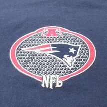 XL/古着 長袖 ビンテージ Tシャツ メンズ 00s NFL ニューイングランドペイトリオッツ コットン クルーネック 紺 ネイビー アメフト ス_画像2