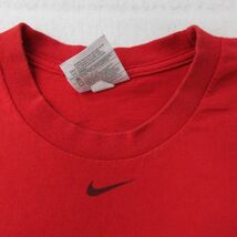 XL/古着 ナイキ NIKE 半袖 ビンテージ Tシャツ メンズ 00s ジョージア コットン クルーネック 赤 レッド 23jun06 中古_画像9