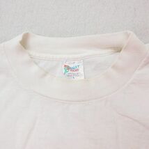 XL/古着 半袖 ビンテージ Tシャツ メンズ 90s アラスカ トナカイ 刺繍 コットン クルーネック 白 ホワイト 23apr19 中古_画像4