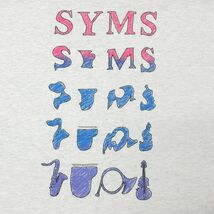 XL/古着 半袖 ビンテージ Tシャツ メンズ 90s SYMS ニューハンプシャー大学 大きいサイズ クルーネック 薄グレー 霜降り spe 23jul22_画像4