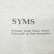 XL/古着 半袖 ビンテージ Tシャツ メンズ 90s SYMS ニューハンプシャー大学 大きいサイズ クルーネック 薄グレー 霜降り spe 23jul22_画像3