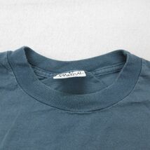 XL/古着 半袖 ビンテージ Tシャツ メンズ 90s MONTANA メッセージ コットン クルーネック 薄紺 ネイビー spe 23aug07 中古_画像7