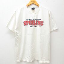 L/古着 半袖 ビンテージ Tシャツ メンズ 00s SPOILING MY GAME コットン クルーネック 白 ホワイト 23jun09 中古_画像1