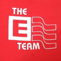 XL/古着 ラッセル 半袖 ビンテージ Tシャツ メンズ 80s THE E TEAM 大きいサイズ クルーネック 赤 レッド 23aug31 中古_画像2