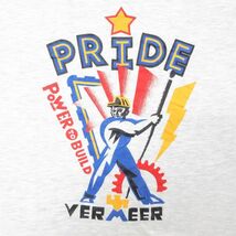 XL/古着 ヘインズ 半袖 ビンテージ Tシャツ メンズ 90s PRIDE 男性 クルーネック 薄グレー 霜降り 23mar15 中古_画像2