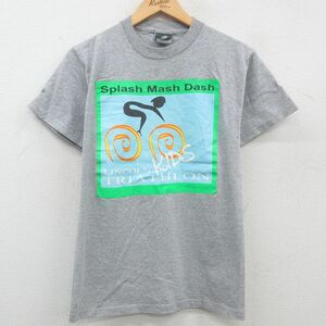 S/古着 ニューバランス 半袖 ビンテージ Tシャツ メンズ 00s トライアスロン クルーネック グレー 霜降り 23may10 中古