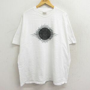 XL/古着 半袖 ビンテージ Tシャツ メンズ 00s 大きいサイズ コットン クルーネック 白 ホワイト spe 23may15 中古