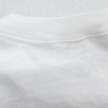 L/古着 半袖 ビンテージ Tシャツ メンズ 80s　ロンドン 刺繍 クルーネック 白 ホワイト 23aug09 中古_画像9