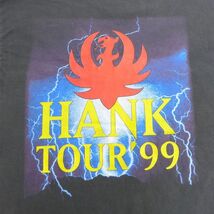 XL/古着 半袖 ビンテージ ロック バンド Tシャツ メンズ 90s ハンクウィリアムズジュニア 大きいサイズ コットン クルーネック 黒 ブラ_画像4