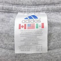 XL/古着 アディダス adidas 半袖 ビンテージ Tシャツ メンズ 90s ワンポイントロゴ クルーネック グレー 霜降り 23sep06 中古_画像3