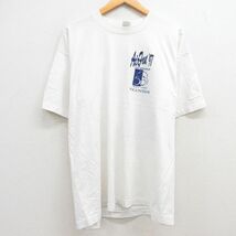 XL/古着 半袖 ビンテージ Tシャツ メンズ 90s ミリタリー USエアフォース 鳥 クルーネック 白 ホワイト 23jul26 中古_画像2